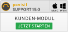 Kunden-Modul pcvisit Support 15.0 starten